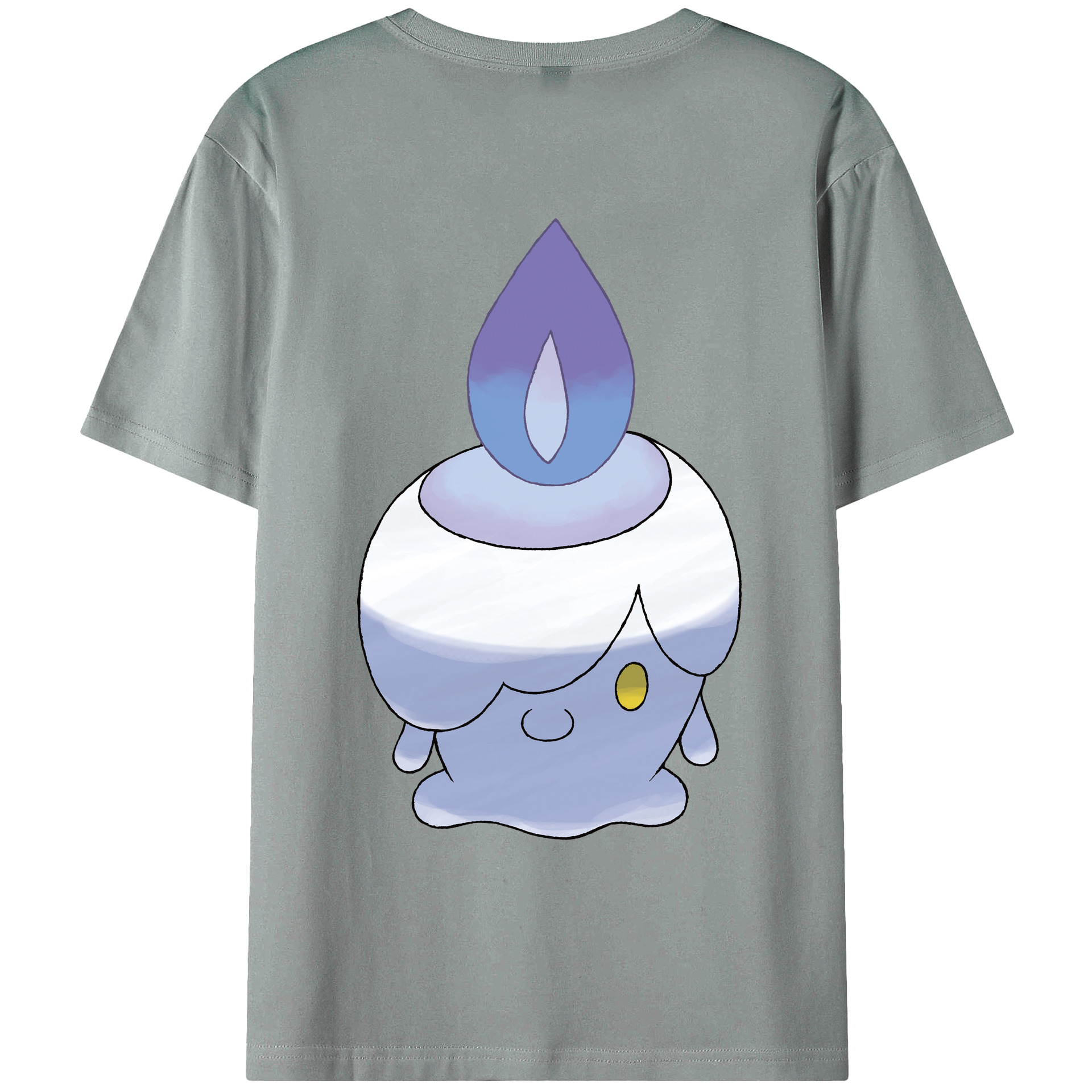 （画像用） ポケットモンスター Pokémon 綿100％ メンズ半袖Tシャツ（バックプリント） 通気性
